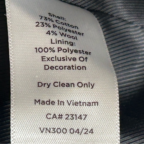 Classic Old Money Preppy Talbots XL Black White Textured Winter Fall Coat Gold - Picture 9 of 16